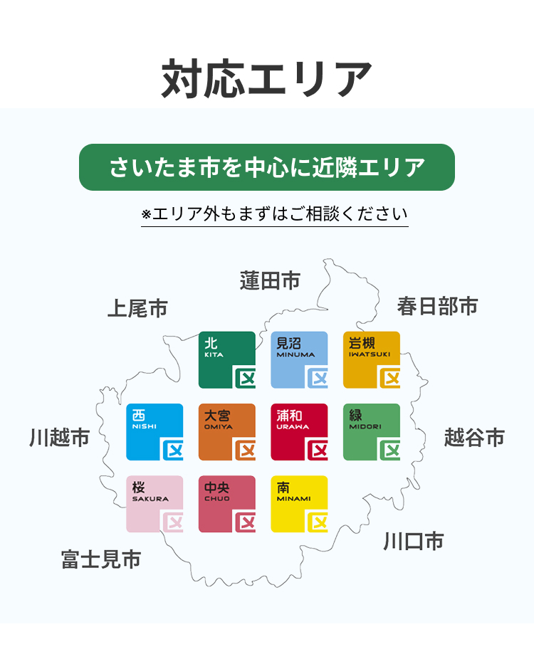 さいたま市周辺のハウスクリーニングなら